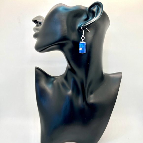 Bud Light Earrings - Beer Can Earrings - Alcohol Drink Earrings - Picture 8 of 10